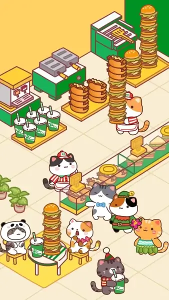 Cat cooking bar-jeu de cuisine MOD