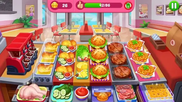 Crazy Cooking Diner: jeux chef MOD