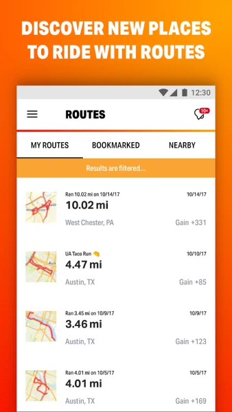 MapMyRide - vélo cyclisme GPS MOD